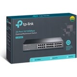 TP-Link TL-SF1024D switch di rete Non gestito Fast Ethernet (10/100) Nero marrone, Non gestito, Fast Ethernet (10/100), Montaggio rack, Vendita al dettaglio