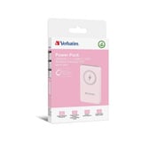 Verbatim Charge 'n' Go Polimeri di litio (LiPo) 5000 mAh Carica wireless Rosa, Powerbank  rosa, 5000 mAh, Polimeri di litio (LiPo), Quick Charge 3.0, Carica wireless, Rosa