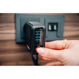 Verbatim Mini caricatore GaN con display, Caricabatterie Nero