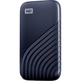 WD My Passport 1000 GB Blu, Disco a stato solido blu, 1000 GB, USB tipo-C, 3.2 Gen 2 (3.1 Gen 2), 1050 MB/s, Protezione della password, Blu