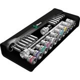 Wera 8100 SC 11 Set di cricchetto Zyklop Metal, in pollici, 1/2", Set di strumenti Nero/Verde