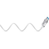 goobay Cavo adattatore Ethernet USB-A 3.2 Gen1 > RJ-45, Slim bianco