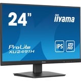 iiyama ProLite XU2491H-B1 Monitor PC 60,5 cm (23.8") 1920 x 1080 Pixel Full HD LED Nero, Monitor LED Nero (opaco), 60,5 cm (23.8"), 1920 x 1080 Pixel, Full HD, LED, 0,5 ms, Nero