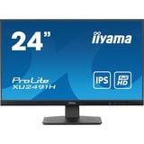 iiyama ProLite XU2491H-B1 Monitor PC 60,5 cm (23.8") 1920 x 1080 Pixel Full HD LED Nero, Monitor LED Nero (opaco), 60,5 cm (23.8"), 1920 x 1080 Pixel, Full HD, LED, 0,5 ms, Nero