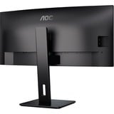 AOC CU34P3CV Monitor PC 86,4 cm (34") 3440 x 1440 Pixel UltraWide Quad HD LED Nero, Monitor LED Nero, 86,4 cm (34"), 3440 x 1440 Pixel, UltraWide Quad HD, LED, 4 ms, Nero