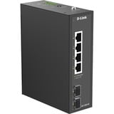 D-Link DIS-100G-06 switch di rete Non gestito L2 Gigabit Ethernet (10/100/1000) DIN rail Nero, Interruttore Non gestito, L2, Gigabit Ethernet (10/100/1000), DIN rail
