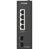 D-Link DIS-100G-06 switch di rete Non gestito L2 Gigabit Ethernet (10/100/1000) DIN rail Nero, Interruttore Non gestito, L2, Gigabit Ethernet (10/100/1000), DIN rail