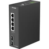 D-Link DIS-100G-06 switch di rete Non gestito L2 Gigabit Ethernet (10/100/1000) DIN rail Nero, Interruttore Non gestito, L2, Gigabit Ethernet (10/100/1000), DIN rail