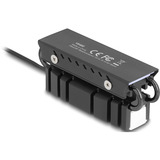 DeLOCK Dissipatore M.2 per SSD 2280, Dissipatore di calore Nero