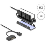 DeLOCK Dissipatore M.2 per SSD 2280, Dissipatore di calore Nero