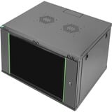 Digitus Alloggiamento a parete Serie Dynamic Basic - 600 x 600 mm (L x P), IT armadio Nero, Da parete, 9U, 60 kg, Lucchetti, 26 kg, Nero