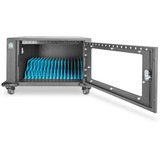 Digitus Carrello di ricarica mobile, 16 stazioni di ricarica, per notebook/tablet fino a 14", Stazione di ricarica grigio