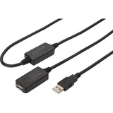 Digitus Cavo di prolunga USB 2.0 attivo, 20 metri Nero
