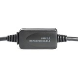 Digitus Cavo di prolunga USB 2.0 attivo, 20 metri Nero