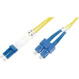 Digitus Cavo patch LWL, duplex, connettore LC > SC, monomodale OS2 giallo