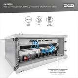 Digitus Custodia da parete SOHO, non montata - 540x400 mm (LxP), IT armadio grigio chiaro