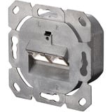 Digitus Presa dati CAT.6A, da parete, schermata, 2x RJ-45 LSA, Scatola di giunzione bianco