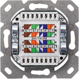 Digitus Presa dati CAT.6A, da parete, schermata, 2x RJ-45 LSA, Scatola di giunzione bianco