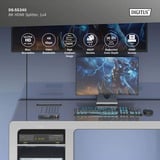 Digitus Splitter HDMI 8K, 1x4 Nero