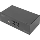 Digitus Switch KVM HDMI 4x 1 Nero