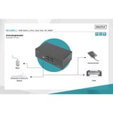 Digitus Switch KVM HDMI 4x 1 Nero