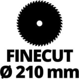 EINHELL TE-MS 18/210 Li-Solo 3000 Giri/min, Sega mitra/Troncatrice rosso/Nero, 3000 Giri/min, 104,2 dB, 91,2 dB, 3 dB, Batteria, Ioni di Litio