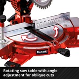 EINHELL TE-MS 18/210 Li-Solo 3000 Giri/min, Sega mitra/Troncatrice rosso/Nero, 3000 Giri/min, 104,2 dB, 91,2 dB, 3 dB, Batteria, Ioni di Litio