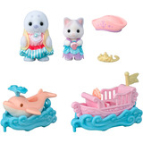 EPOCH Sylvanian Families - Set gioco parco divertimenti Giro sulle onde, Giochi di costruzione 
