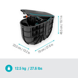 GARDENA 18650-20, Avvolgitubo Nero/Turchese