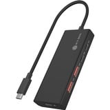 ICY BOX 61079, Hub USB Nero
