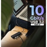 ICY BOX 61079, Hub USB Nero