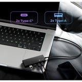 ICY BOX 61079, Hub USB Nero