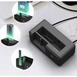 ICY BOX 61097, Docking station Nero