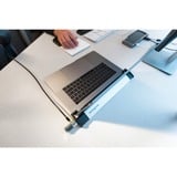 Kensington Locking station 2.0 per laptop senza lucchetto da utilizzare insieme con lucchetti con chiave master, Sicurezza argento/Nero, Alluminio, Argento