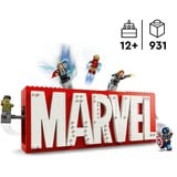 LEGO 76313 Logo e Minifigure MARVEL con Supereroi di Hulk, Thor, Iron Man, Black Widow e Captain America, Giochi Bambini 12+, Giochi di costruzione Thor, Iron Man, Black Widow e Captain America, Giochi Bambini 12+, Set da costruzione, 12 anno/i, Plastica, 931 pz, 1,38 kg