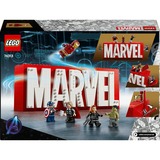 LEGO 76313 Logo e Minifigure MARVEL con Supereroi di Hulk, Thor, Iron Man, Black Widow e Captain America, Giochi Bambini 12+, Giochi di costruzione Thor, Iron Man, Black Widow e Captain America, Giochi Bambini 12+, Set da costruzione, 12 anno/i, Plastica, 931 pz, 1,38 kg