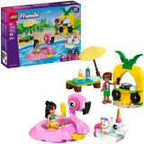 LEGO Friends 42658 Pool Party con Unicorno e Fenicottero Giocattolo "Galleggianti", 2 Mini Bamboline e un Gatto, Idea Regalo 5+, Giochi di costruzione 2 Mini Bamboline e un Gatto, Idea Regalo 5+, Set da costruzione, 5 anno/i, Plastica, 99 pz, 162 g