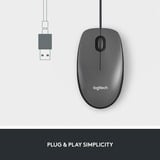 Logitech M100, Mouse Nero