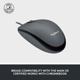 Logitech M100, Mouse Nero