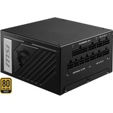 MSI 306-7ZP5C11-CE0 alimentatore per computer 1000 W 20+4 pin ATX ATX Nero Nero, 1000 W, 100 - 240 V, 50/60 Hz, 13.0/6.5 A, 1000 W, 120 W