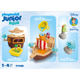 PLAYMOBIL Junior & Disney: Nave pirata di Peter Pan con gioco d'acqua, Giochi di costruzione 