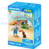 PLAYMOBIL My Life Ragazzo con porcellino d'India, Giochi di costruzione 