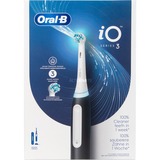 Procter & Gamble Spazzolino Elettrico iO 3 Nero, 1 Testina, Spazzolino da denti elettrico Nero, 1 Testina, Adulto, Spazzolino rotante-oscillante, Cura quotidiana, Sensibile, Sbiancante, Nero, Bianco, 2 min, Nero