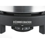 Rommelsbacher RK 501/S piano cottura Nero Superficie piana, Piastra riscaldante Nero, Nero, Superficie piana, 500 W, 230 V, 140 mm, 140 mm
