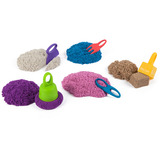Spin Master Kinetic Sand - Valigia gioco di colori, Gioco di sabbia 