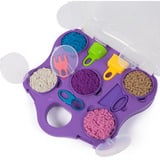 Spin Master Kinetic Sand - Valigia gioco di colori, Gioco di sabbia 