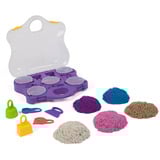 Spin Master Kinetic Sand - Valigia gioco di colori, Gioco di sabbia 