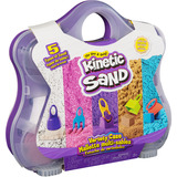 Spin Master Kinetic Sand - Valigia gioco di colori, Gioco di sabbia 