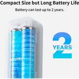 SwitchBot Termometro esterno IP65 interno/esterno bianco, Avvisatore bianco