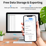 SwitchBot Termometro esterno IP65 interno/esterno bianco, Avvisatore bianco